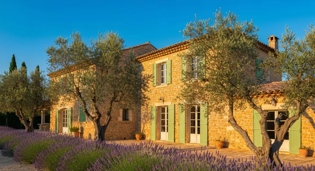 Bastide provençale avec jardin méditerranéen, lavandes et oliviers – Marseille 13e